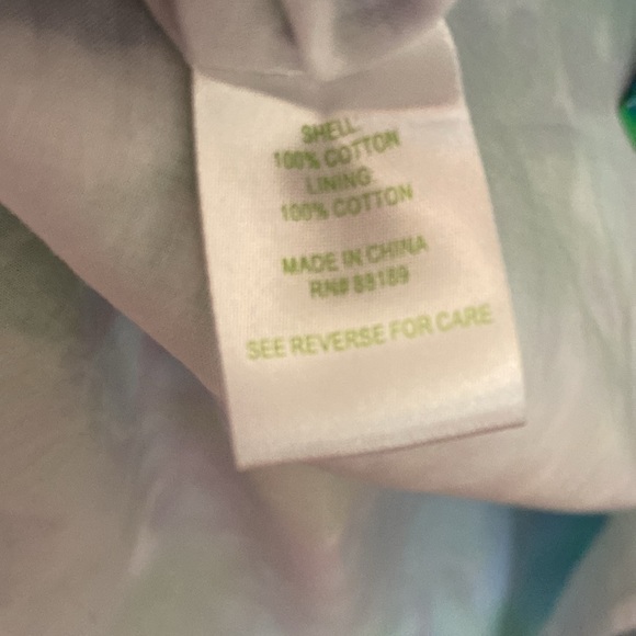 Lilly Pulitzer women’s size 2 - halter dress - blue/ green floral - cotton - Picture 5 of 7